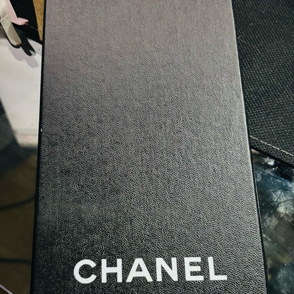 Chanel Burgundy and Gold Patterned Accessory